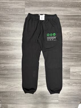 Hidden NY Broadcast Circles Sweatpants Black 2XL New